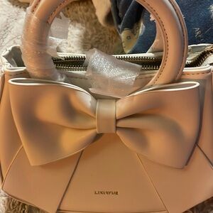 beige/ nude small now bag NWOT